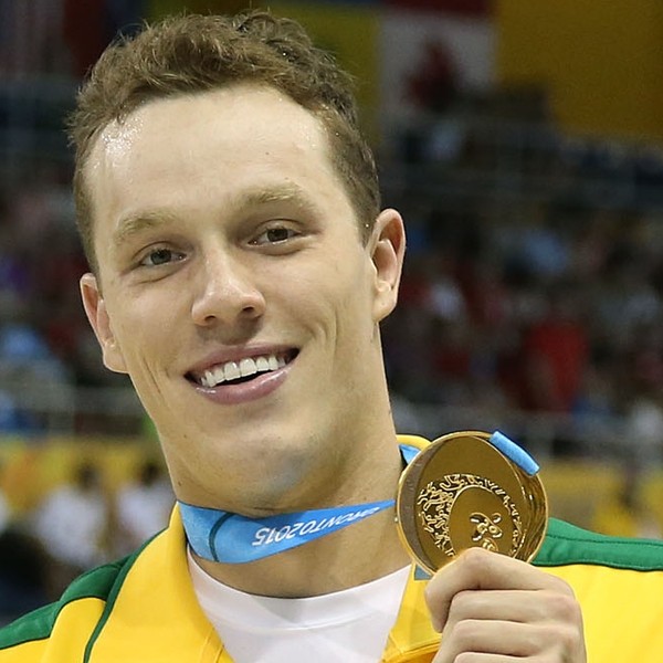 Henrique Rodrigues, founder of Medalist, with his 2015 Pan American Games gold medal